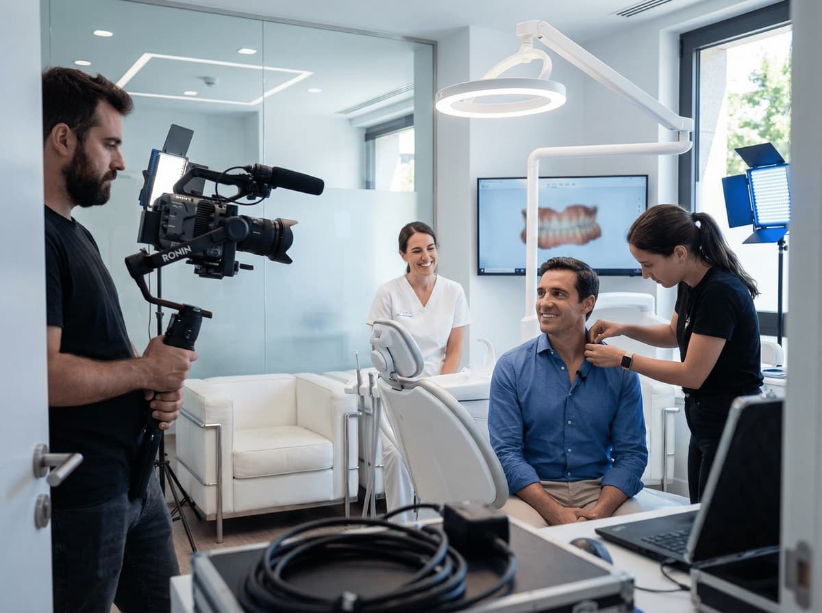 Producción de contenido en clínica dental cliente de Updent